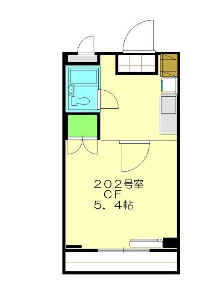 徳丸アパート(1K/2階)の間取り写真
