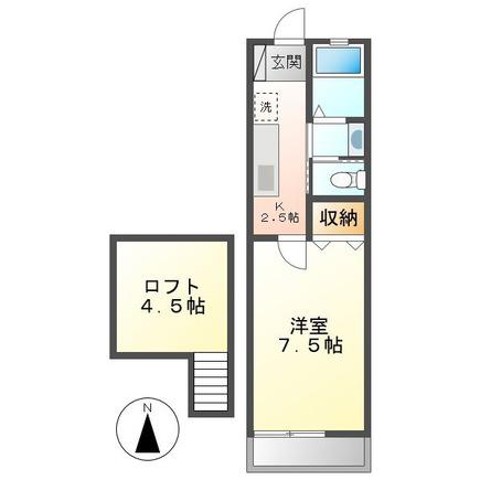 クレセントハイツTOKYUIII(1K/1階)の間取り写真