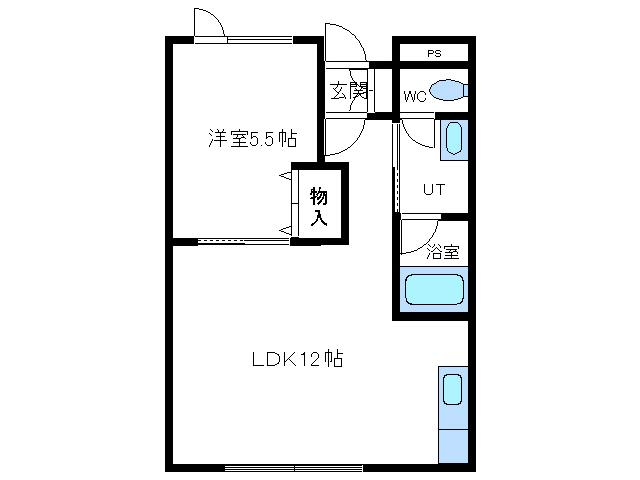 アーバンパレス214(1LDK/2階)の間取り写真