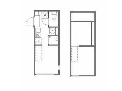 ハーモニーテラス志村(ワンルーム/2階)の間取り写真