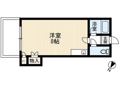 ミヤモトビル(ワンルーム/5階)の間取り写真