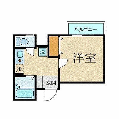 プレール九段(1K/2階)の間取り写真