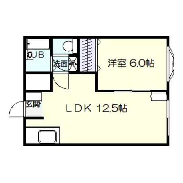 ファミールメゾンIC棟(1LDK/1階)の間取り写真