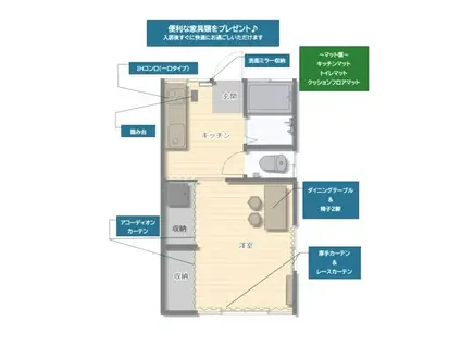 コーポ上田(1K/1階)の間取り写真