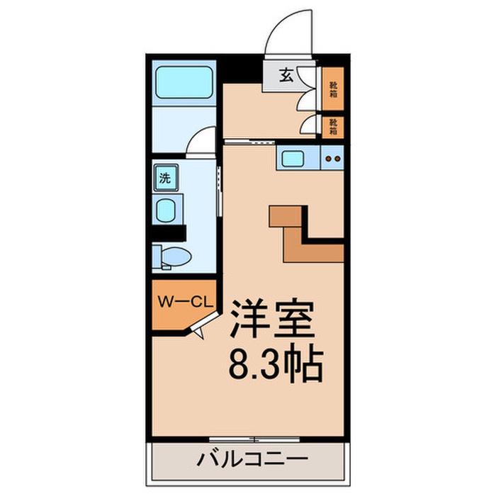 ZCO並木ビル2ND(ワンルーム/3階)の間取り写真