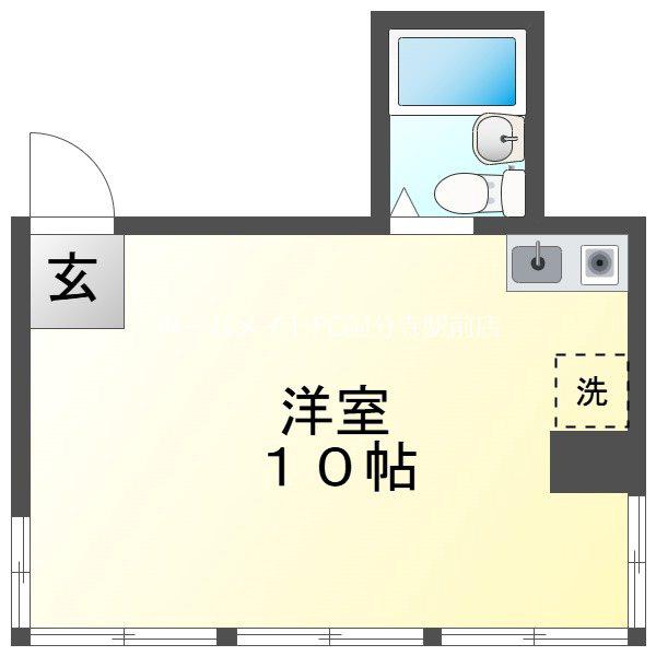 フレア443(ワンルーム/2階)の間取り写真