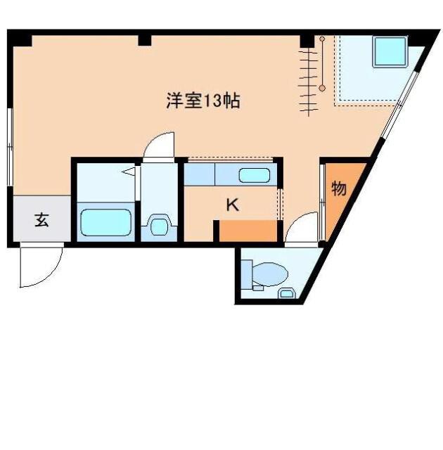 CITY HOUSE王寺(1K/3階)の間取り写真