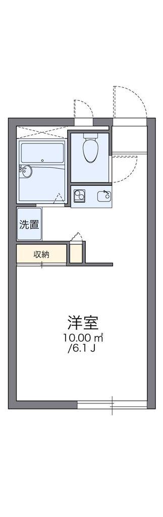 レオパレス若葉レジデンス2(1K/1階)の間取り写真