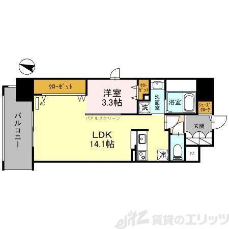 プリマクラッセ(1LDK/3階)の間取り写真