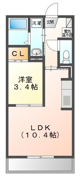 SIDE-S(1LDK/5階)の間取り写真