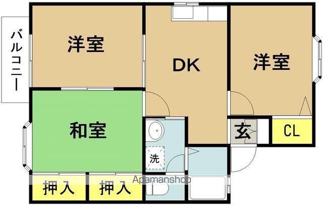 CITY NOVA(3DK/2階)の間取り写真