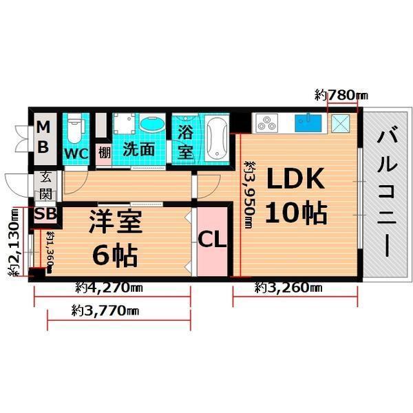 プレステイジEXE(1LDK/5階)の間取り写真