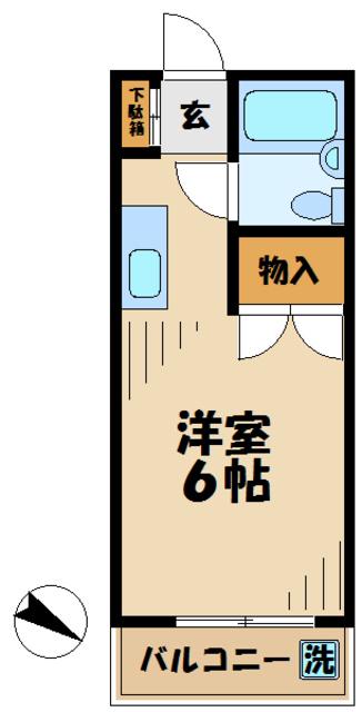BCASA多摩永山IIRE-BORN(1K/4階)の間取り写真