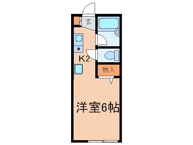 ファーストメゾン(1K/1階)の間取り写真