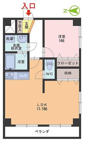 SKYLIFE(1LDK/1階)の間取り写真