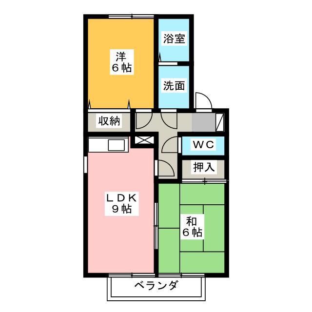 セジュール貫井(2LDK/1階)の間取り写真