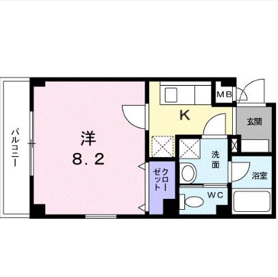 フェリエーラ南砂町弐番館(1K/1階)の間取り写真
