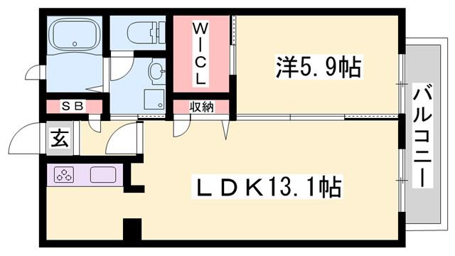 コート・ドール(1LDK/1階)の間取り写真
