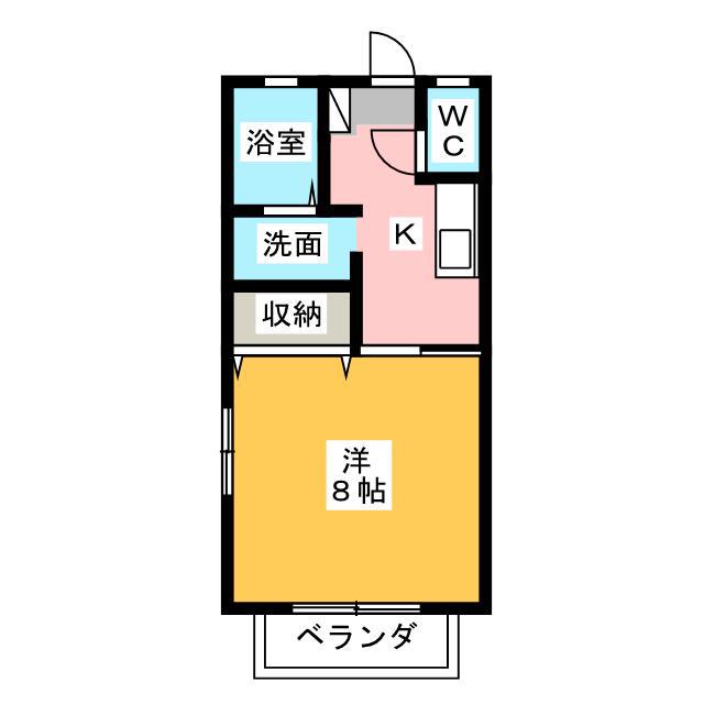 ダイワロイヤルガーデンI(1K/2階)の間取り写真