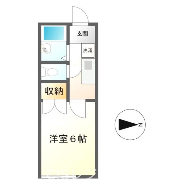 第2コーポ邦(1K/1階)の間取り写真