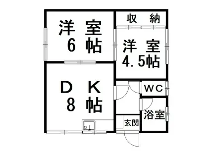 マル栄ハイツ(2DK/2階)の間取り写真