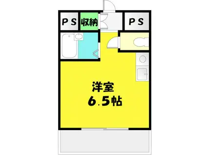マンションスムス(ワンルーム/3階)の間取り写真