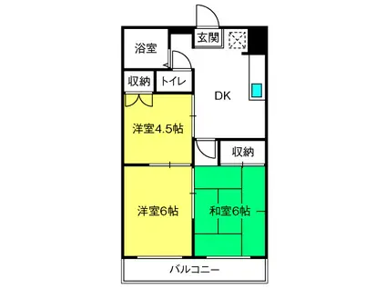 斎藤マンション(3DK/2階)の間取り写真