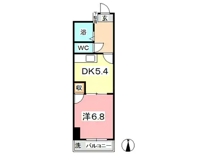 セントエルモ里庄(1DK/3階)の間取り写真