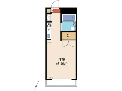 ジェイラム横濱(ワンルーム/2階)の間取り写真
