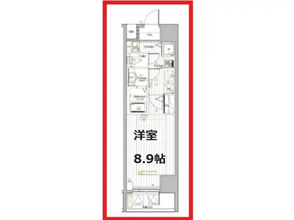 シーネクス本駒込(1K/5階)の間取り写真
