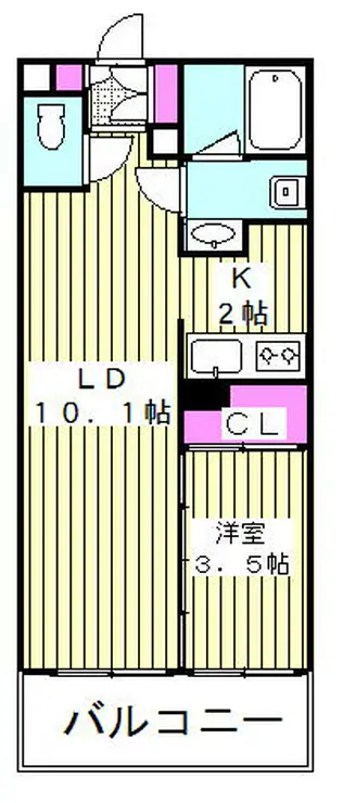 ダイナシティ西川口 6階階 間取り