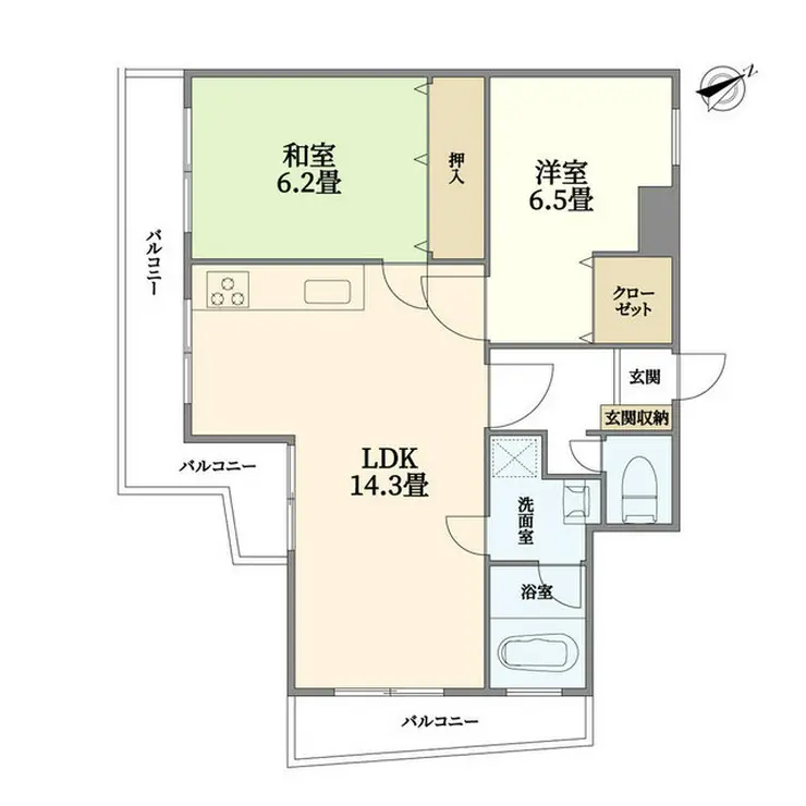 ハイツハル 3階階 間取り