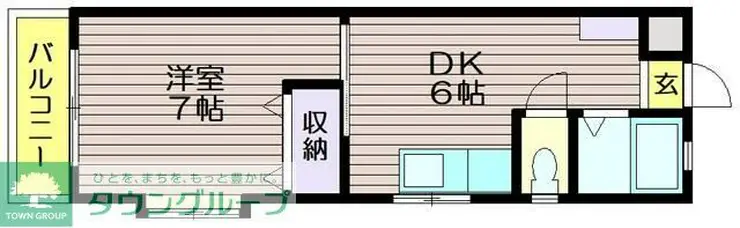 ラフォーレ白山 1階階 間取り