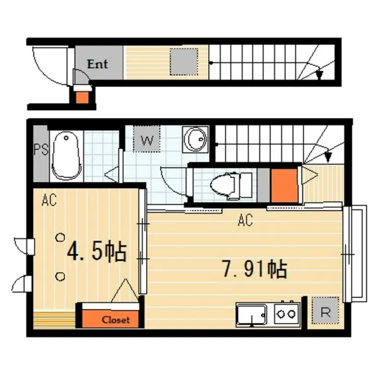 エスタシオン長崎 2階階 間取り
