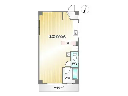 藤本ビル(2DK/5階)の間取り写真