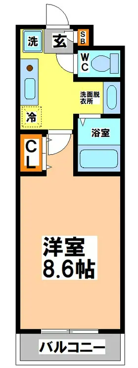 サンライトM東小金井 3階階 間取り