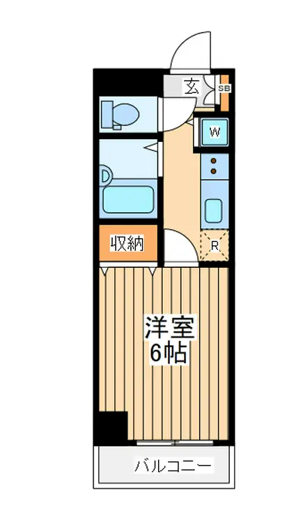 ヴィータローザ東府中 3階階 間取り