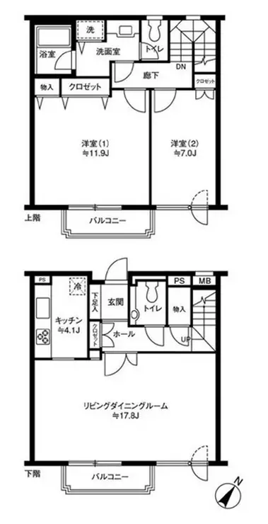 参宮橋マンション 3階階 間取り