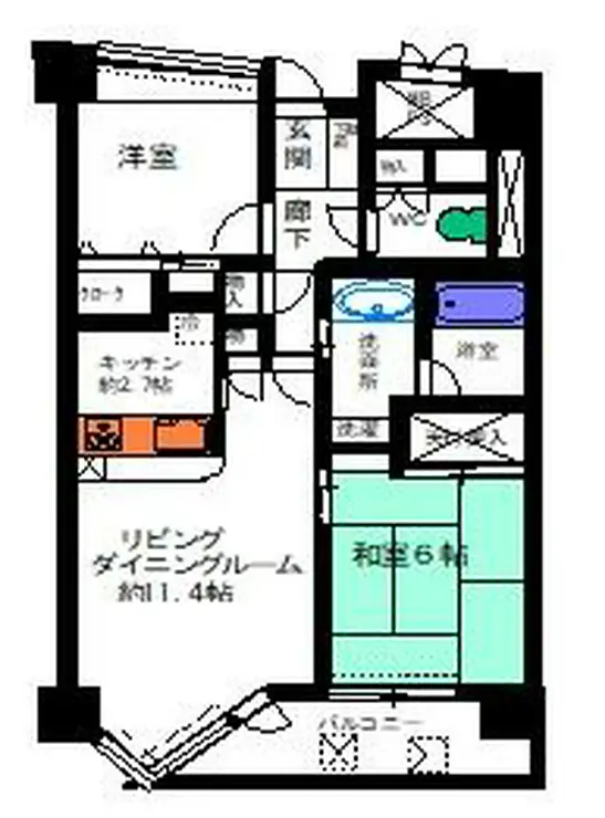 エステシオン大森 10階階 間取り