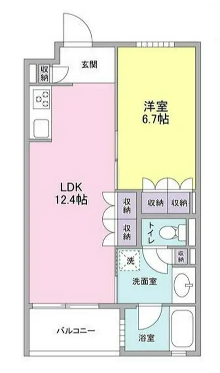カーサポルトーネ 4階階 間取り
