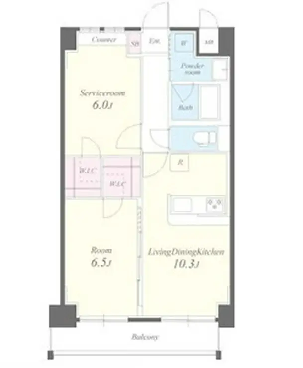 チェスナット西大島 3階階 間取り