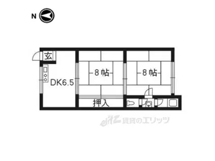 コーポヤマシタ(2DK/1階)の間取り写真
