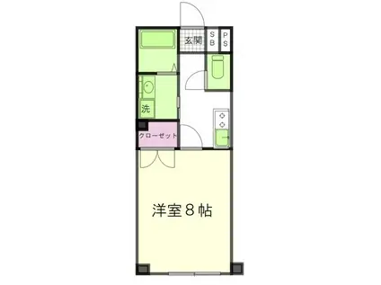 エスペシア華VII(1K/3階)の間取り写真