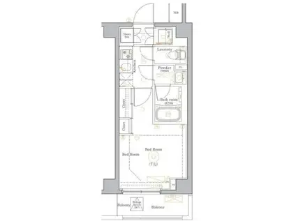 DIPS南六郷II(1K/3階)の間取り写真