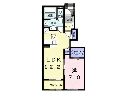 ケラステラ(1LDK/1階)の間取り写真