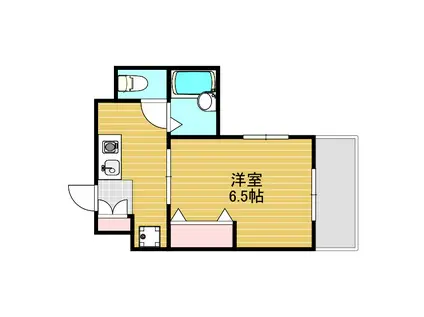 グランメール東淀川(1K/3階)の間取り写真