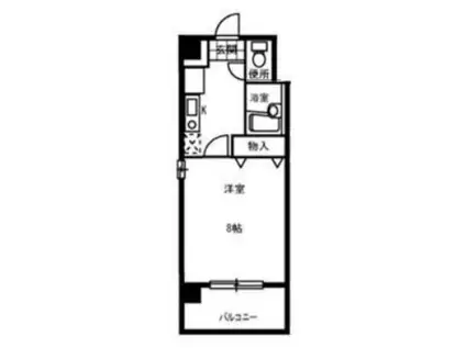 レコルト香里(1K/5階)の間取り写真