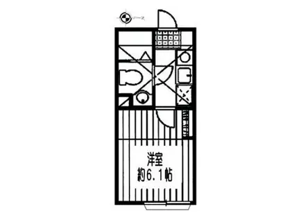 エムワイケータウンハイム(1K/2階)の間取り写真