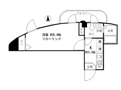 パティオ・デ本郷(1K/3階)の間取り写真