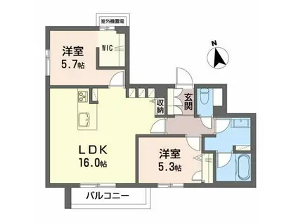 SPLENDORE(2LDK/3階)の間取り写真